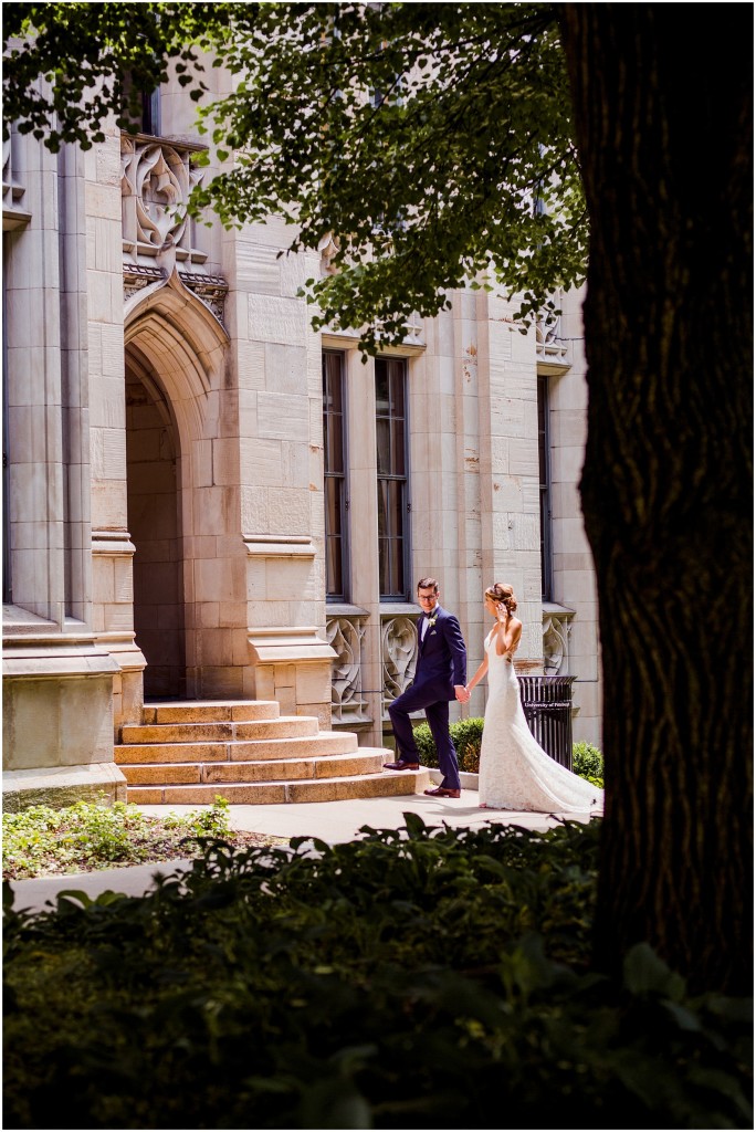 pitt campus wedding photos 