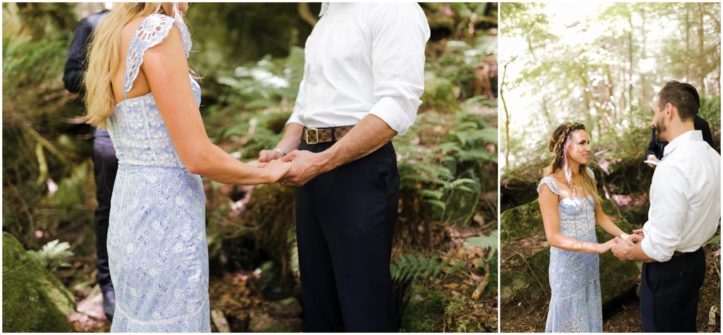 wooded vow renewal