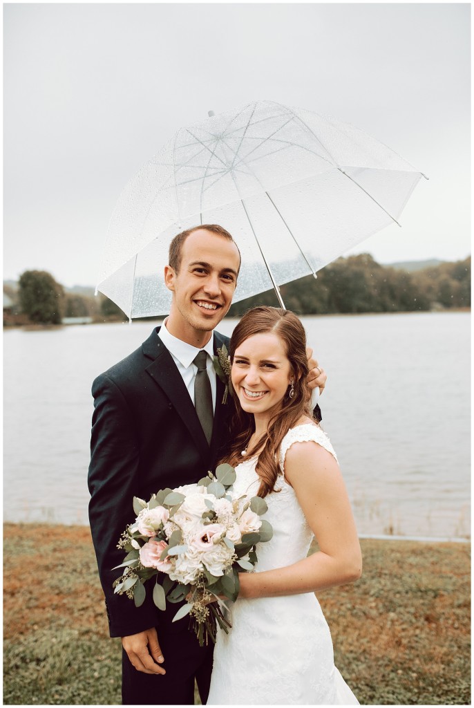 bride and groom at the gathering place