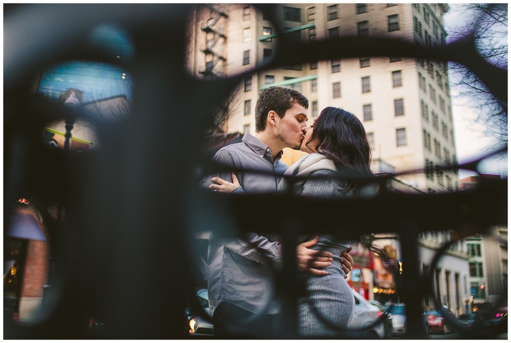 downtown pgh engagement shoot