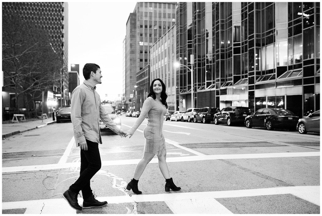 downtown pgh engagement shoot