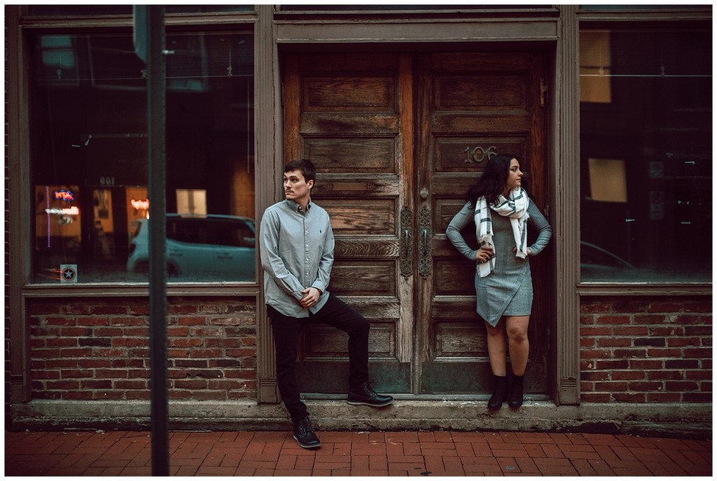 downtown pgh engagement shoot