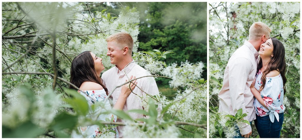 engagement photos at Succop Nature Park 