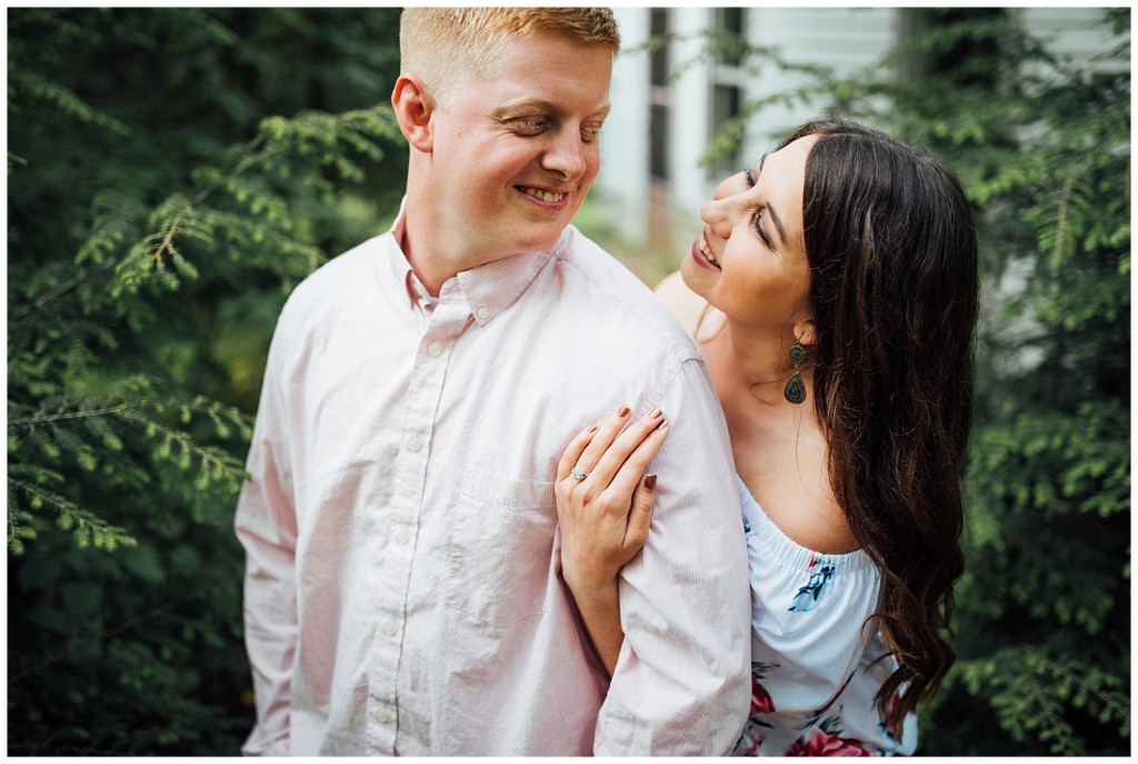 engagement photos at Succop Nature Park 