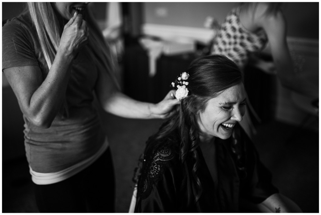 bride getting ready