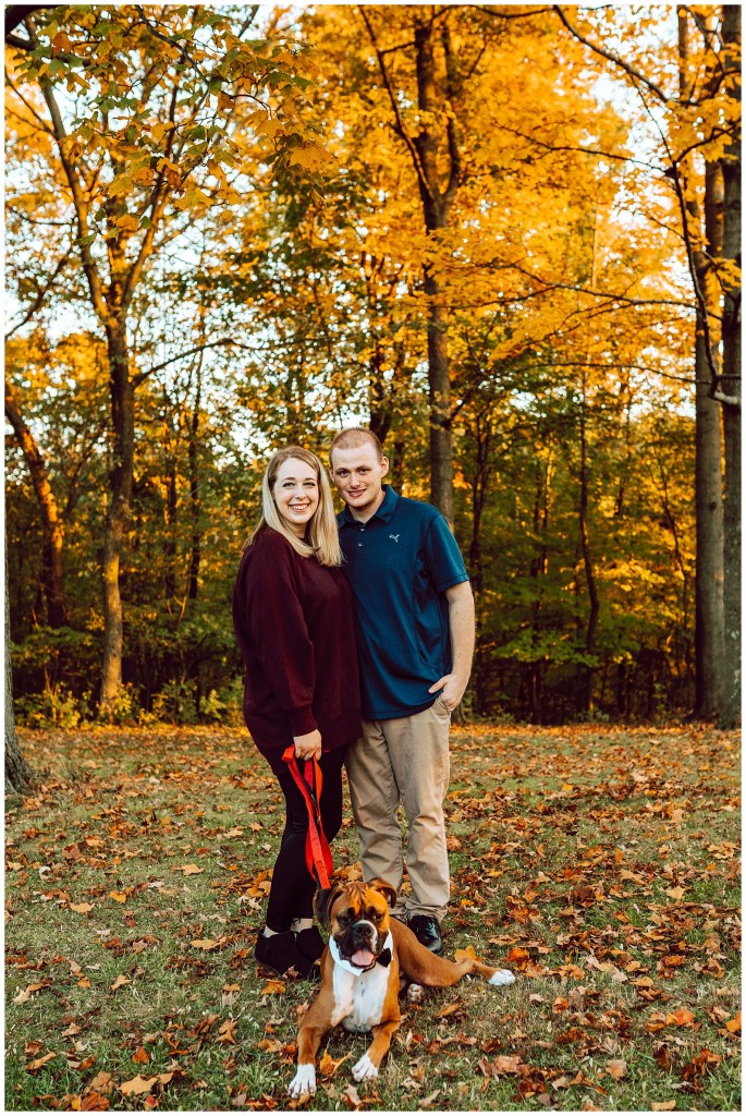 Fall Engagement Photos at Schenley Park