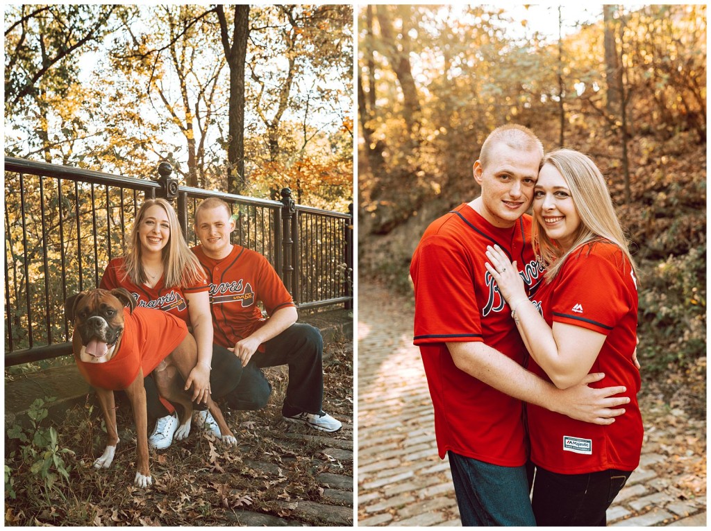 Fall Engagement Photos at Schenley Park