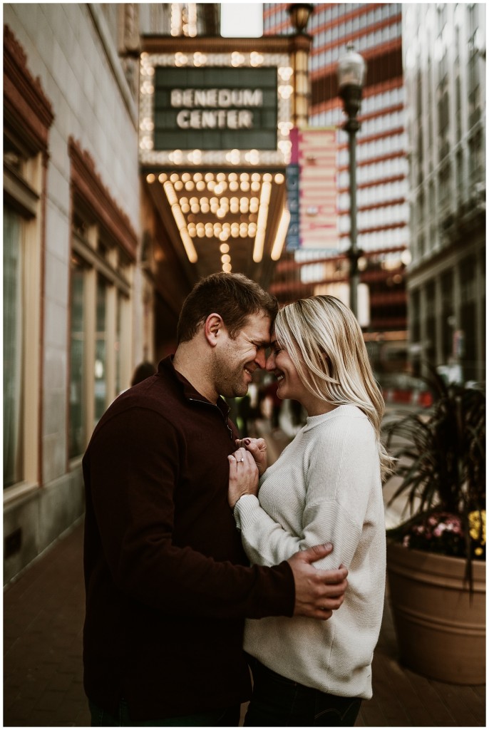 Downtown Pgh Fall Engagement Shoot