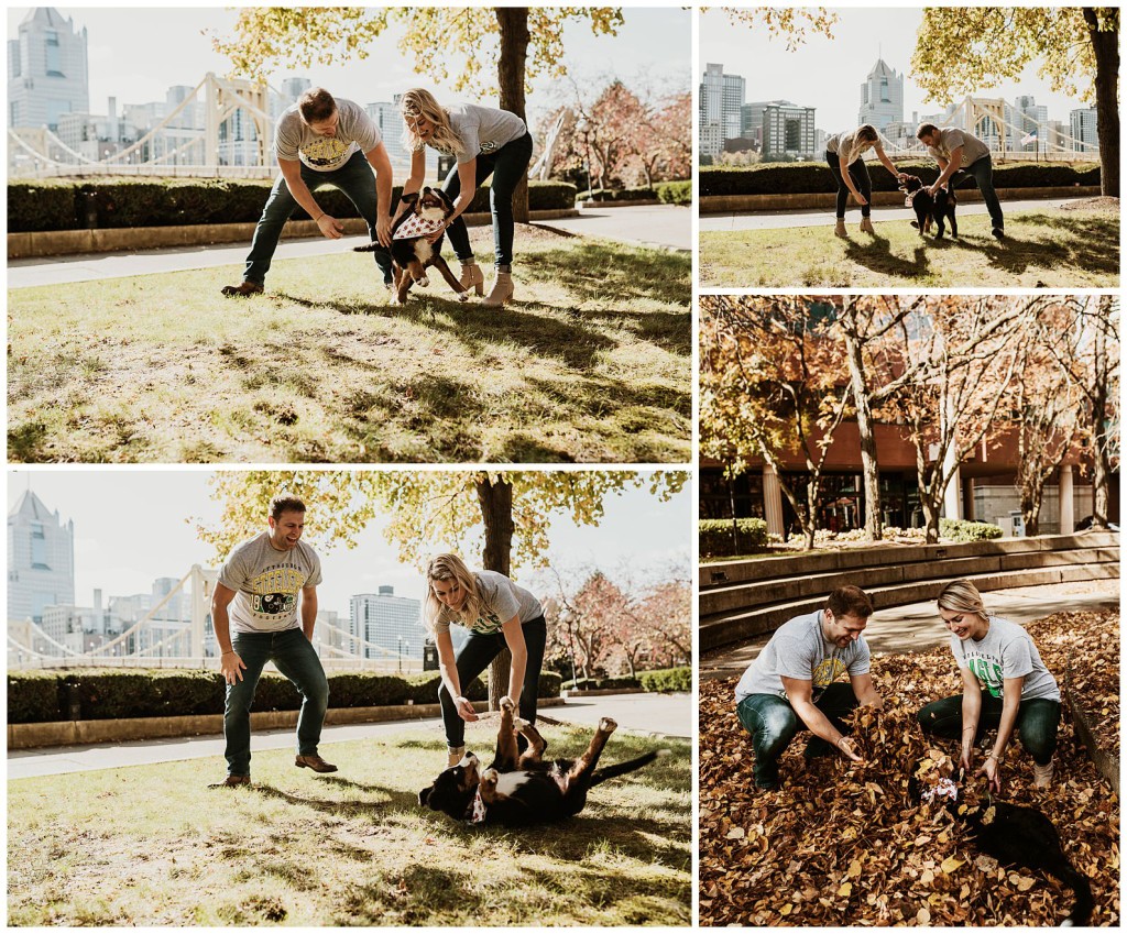 engagement photos downtown pgh