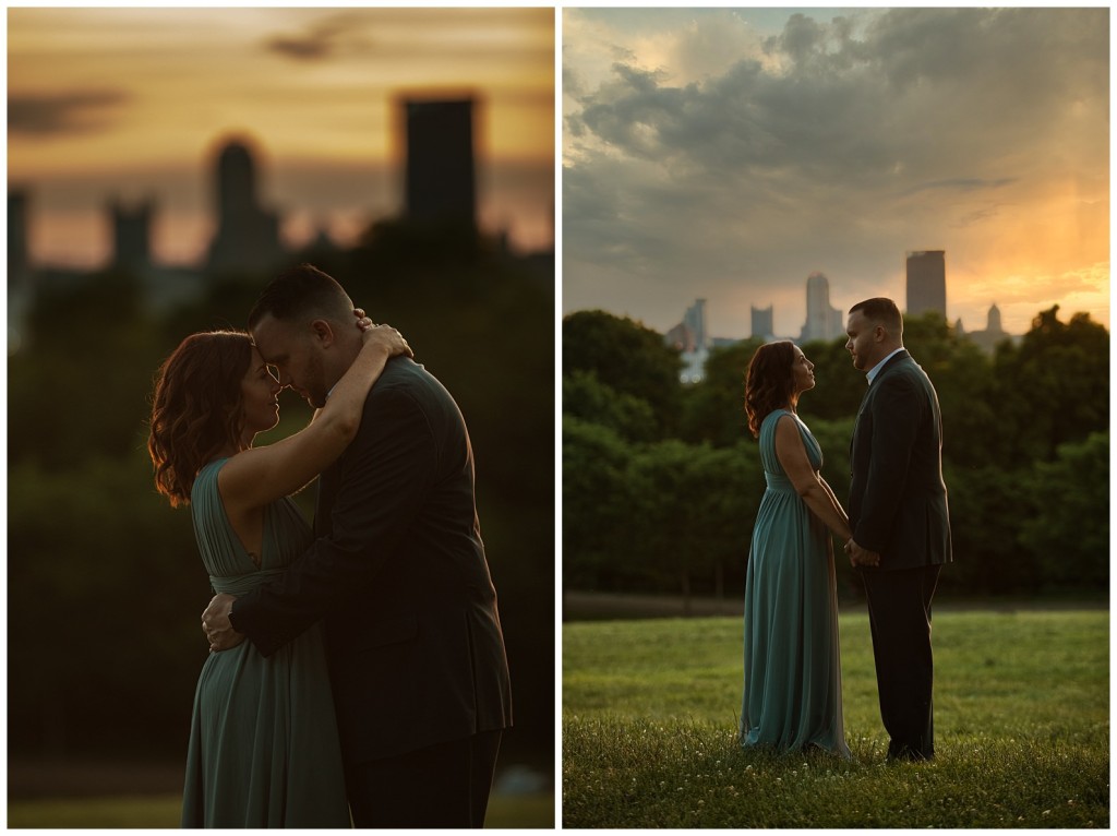 Dressy Schenley Park Engagement Photos