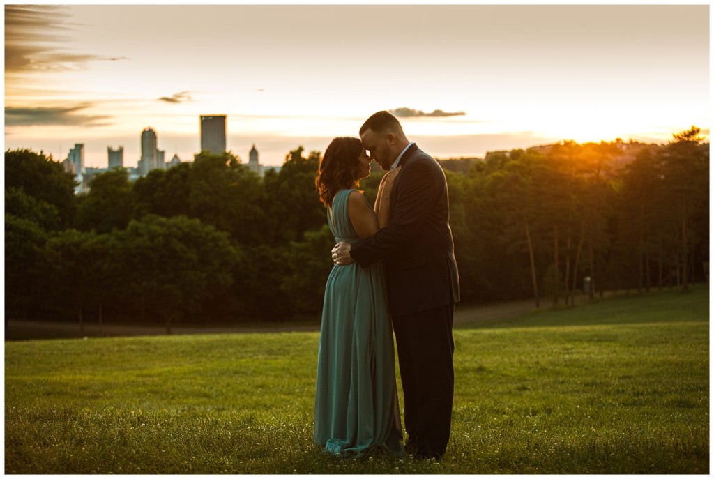 Dressy Schenley Park Engagement Photos