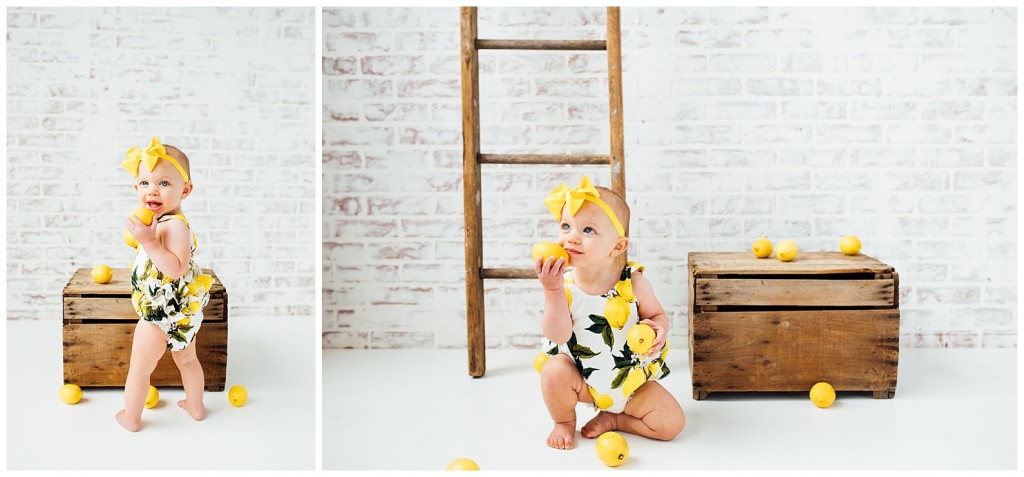 Lemon Themed 1st Bday Photoshoot