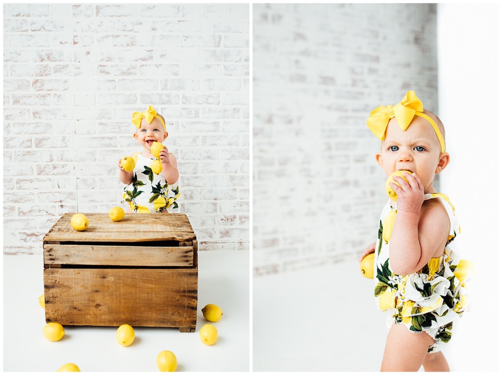 Lemon Themed 1st Bday Photoshoot